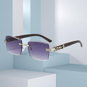 Brand New Rimless Luxury Women Sun Glasses Fashion Designer Multi-colored Travel Luxury Glasses - Product Image 2