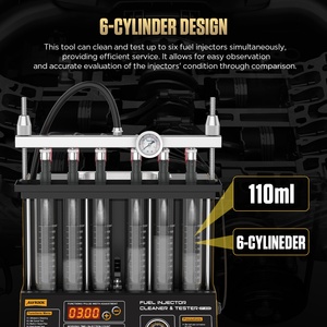 Máquina de Limpieza de Inyectores de Combustible Ultrasónica Autool CT200, Limpiador de Inyectores para Autos y Motocicletas, Diagnóstico de Motores de 6 Cilindros - Product Image 1