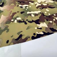 Tissu Softshell Tricoté Respirant Enduit PU Écologique à Trois Couches avec Impression Camouflage Personnalisée pour Vêtements