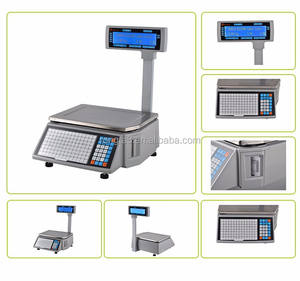 Preis berechnungs waage mit Etiketten drucker 30KG 15KG plu Software Waage RLS1100 - Product Image 5