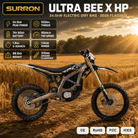 Moto tout-terrain électrique Surron Ultra Bee 2026 74V 60Ah 24.5kW 520Nm 115km d'autonomie 95km/h pour adultes Vente en gros Chine