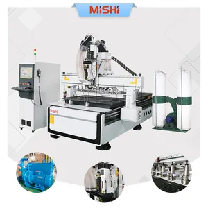 MISH 4*8ft Cnc Router Woodworking Machine 1325 Atc Cnc Wood Router For Mdf Cutting Wooden Furniture Door Making