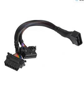 Hochwertiger Kfz-OBD-Eins-zu-Zwei-Kabelbaum mit 2 Arten von Buchsensteckern, Vollstift- und Vollkabel-Konvertierungskabel - Product Image 4
