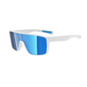 Lunettes de soleil pour hommes avec logo personnalisé, monture verte tendance en TR90, verres polarisés TAC et charnière à ressort - Product Image 2