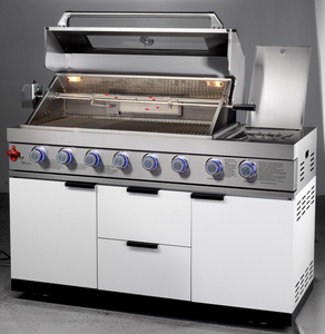Parrilla de <span class=keywords><strong>Gas</strong></span> Moderna para Barbacoa con 8 Quemadores y Dispositivos de Seguridad, Certificación CE, para <span class=keywords><strong>Cocina</strong></span> al Aire Libre - Product Image 3