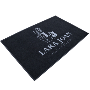 Alfombrilla de PVC personalizada para puerta, alfombrilla de espagueti con logotipo de respaldo firme, felpudo impreso para suelo <span class=keywords><strong>exterior</strong></span> para hoteles, alfombrilla tejida de plástico para entrada - Product Image 2