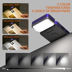 Type C Rechargeable Adjustable Portable Folding <b>Light</b> Eye Protection Flexible Book Reading LED Bookmark <b>Light</b> With Clip - Product Image 2