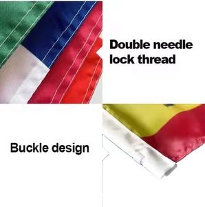 Drapeaux d'extérieur personnalisés, imperméables, imprimés numériquement en polyester par sublimation double face, livraison rapide, vente en gros - Product Image 2