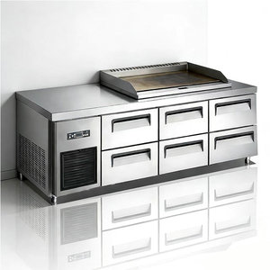 Congelatore Commerciale a Sei Cassetti da 1,8 m, Congelatore a Cassetti Commerciale Raffreddato ad Aria, Accesso a Doppia Guida Scorrevole per <span class=keywords><strong>Ristoranti</strong></span> - Product Image 5