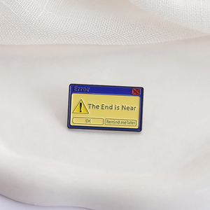 Error <span class=keywords><strong>de</strong></span> computadora Pop Ups el final está <span class=keywords><strong>cerca</strong></span> <span class=keywords><strong>de</strong></span> esmalte Pin mensaje rápido broche solapa insignia joyería accesorios regalo para amigos - Product Image 3