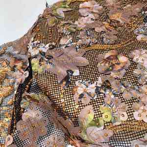 Bán Buôn Đàn Hồi Trang Trí Đinh tán Kim Cương Sequin Đính Cườm Thêu Ren Lưới Vải Cho Phụ Nữ Ăn Mặc, Áo Sơ Mi - Product Image 5