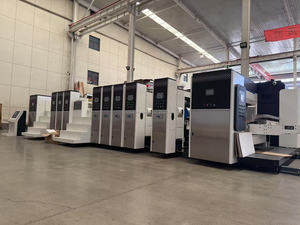 Tự động 6 + 1 màu sắc đồ họa cao hộp carton in flexo UV lớp phủ khô chết máy cắt-in Hộp sóng - Product Image 2