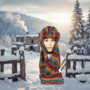 Chapeau d'hiver turc en kilim - Product Image 3