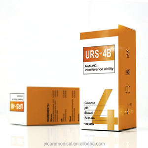 Hoge Kwaliteit Yicare <span class=keywords><strong>URS</strong></span>-4K Urine <span class=keywords><strong>Test</strong></span> Strips Ce Gecertificeerd Voor Volwassenen/Dierenarts Gebruik Handmatige Stroombron - Product Image 1