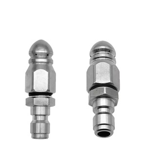 Buse de nettoyage de tuyaux haute pression Zhengyan, raccord rapide 1/4, en acier, outil de dragage anti-colmatage - Product Image 1