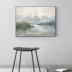 Pintura <span class=keywords><strong>al</strong></span> óleo de paisaje impresivo, pintura de pared sobre lienzo de alta calidad, venta <span class=keywords><strong>al</strong></span> por mayor de fábrica - Product Image 5