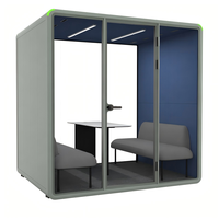 Cabine de bureau mobile insonorisée, cabine téléphonique silencieuse pour centre commercial, bibliothèque, école, espace d'appel professionnel