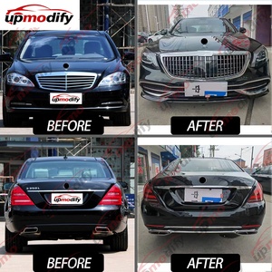 Kit de Carrocería de Material PP ABS de Nuevo Diseño para Benz Clase S W221 S300 S350 S400 S500 <span class=keywords><strong>S600</strong></span> L 4MATIC Actualización a <span class=keywords><strong>Maybach</strong></span> <span class=keywords><strong>2018</strong></span> 2019 2020 - Product Image 2