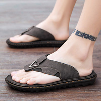 Nouvelles sandales indiennes classiques pour hommes en cuir véritable, tongs décontractées souples, design tendance, prix bas, chaussures d'usine, marque d'exportation