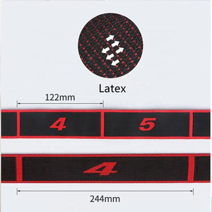 Accesorios para Pilates Correa de yoga con 8 bucles Ejercicio de fitness y cinturón elástico para baile latino para entrenamiento y uso en estudio - Product Image 5