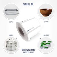 L'autocollant d'aliments surgelés marque l'autocollant d'emballage alimentaire pour l'étiquette vierge thermique soluble imperméable de nourriture en plastique