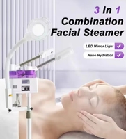 Vente flash : Appareil de vapeur 3 en 1, spa facial à vapeur, vaporisateur chaud et froid, vaporisateur d'ozone aromathérapie, sauna facial 2025