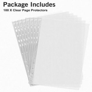 Protège-documents transparents à 11 trous pour classeur, 100 pièces, design optimisé, meilleur vente, fournisseur fiable - Product Image 2