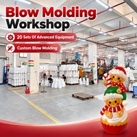 Fournisseur de décorations de fêtes en gros, produit garçon en pain d'épices moulé par soufflage, production stable et partenaire de services d'exportation mondiale