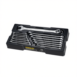 Juego de Llaves Combinadas de Doble Extremo de Acero al Cromo Vanadio de Grado Industrial Stanley, 16 Piezas, Kit de Herramientas Métricas con Trinquete, 3 Años de Garantía - Product Image 2