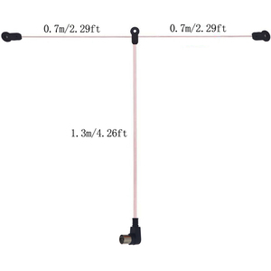 <span class=keywords><strong>FM</strong></span> intérieur cuivre HD Radio T connecteur PAL mâle/femelle 2m câble 70 Ohm <span class=keywords><strong>antenne</strong></span> dipôle - Product Image 4