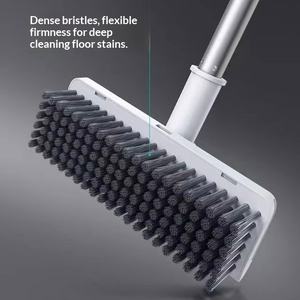 Juego de tres piezas: <span class=keywords><strong>cepillo</strong></span> de suelo de PP con mango largo, escobilla <span class=keywords><strong>y</strong></span> <span class=keywords><strong>recogedor</strong></span> plegables para limpieza <span class=keywords><strong>y</strong></span> recogida de polvo - Product Image 3