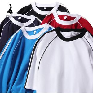 <span class=keywords><strong>Camiseta</strong></span> <span class=keywords><strong>de</strong></span> Verano <span class=keywords><strong>Nueva</strong></span> con Tres Rayas en el Hombro, Cuello Redondo, Estilo Vintage para Hombre y Mujer, Tallas S-4XL - Product Image 2