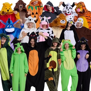 Vente en Gros Pyjamas Kigurumi Polaire à Capuche Animal pour Hommes/Femmes, <span class=keywords><strong>Combinaison</strong></span> Grenouillère <span class=keywords><strong>Ours</strong></span> Chaude d'Hiver pour Adultes, Assortie pour la Famille - Product Image 6