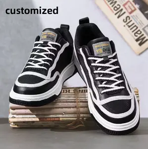 Best Selling Men's Casual Running Shoes Light Breathable Slip-On Loafers with Custom Logo Gel Insole Low Price