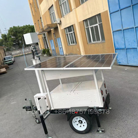 Remorque de surveillance mobile à panneau solaire CCTV électrique de 10 m personnalisée en usine pour la surveillance de la sécurité