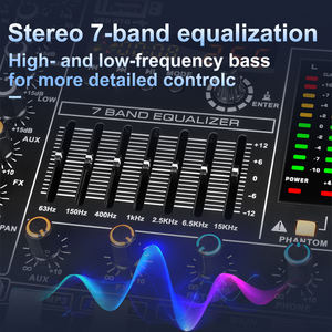 Console audio professionnelle OEM GT10M 550W*2, 8 canaux, avec micro - Product Image 3