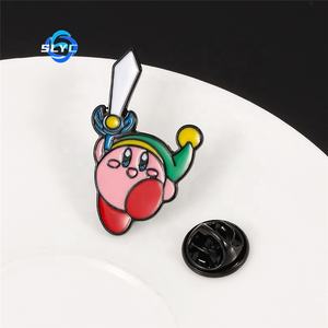 Sınır Ötesi Sıcak Satış Kirby Broş Emaye Anime Rozeti Giysi Çanta Süsü Toptan Satış Mevcut - Product Image 2