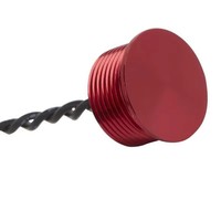 ELEWIND 1NO Interrupteur piézoélectrique à bouton-poussoir rouge en alliage d'aluminium momentané IP68 500mA 24VDC PS161P10YRD1 ROHS CE pour