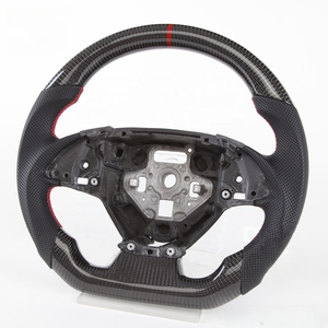 Volante Deportivo de Fibra de Carbono Real para Chevrolet <span class=keywords><strong>Camaro</strong></span> SS <span class=keywords><strong>Convertible</strong></span> 2016-2022, Volante de Cuero Negro para Automóvil Deportivo - Product Image 3