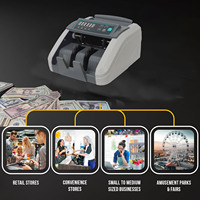 Détecteur de devises TZS KES USD avec écran LCD H-307, machine de comptage de billets de qualité professionnelle, tri automatique, 1100 billets/min, UV/MG, détection des faux billets