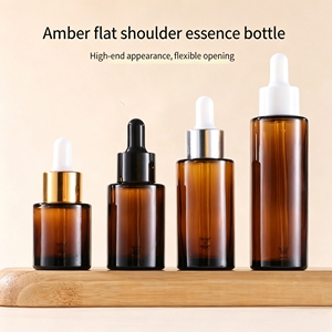 20ml, 30ml, 40ml, 50ml, 60ml, 80ml, 100ml glass dropper bottles, suitable for eye drops, perfume, and face cream, with gold foil - Product Image 3