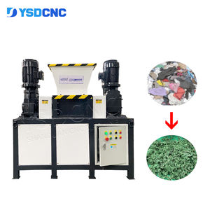 Panos De Tecido De Resíduos Pequena Sucata Triturador De Resíduos Sólidos Garrafa De Plástico Dois Shaft Mini Shredder Machine Preço - Product Image 2