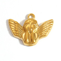 SUMMLY Breloques personnalisées en or 18 carats et acier inoxydable, motifs Musique, Océan, Voyage, Sport, Animal, Palmier, Cœur, Nœud, pour bijoux faits main et DIY