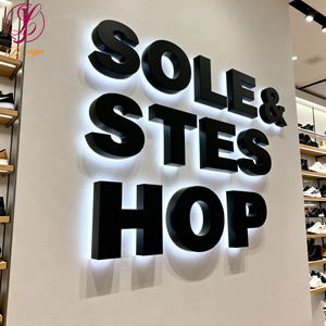 Konforlu Ayakkabı Mağazası LED Işıklı Tabela 3D Akrilik Harfler Özel Logo Metal Tabela Aydınlatmalı Vitrin Panosu Ayakkabı Mağazaları İçin - Product Image 1