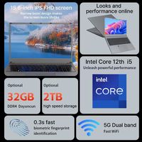 Made in China, gloednieuwe 12e generatie I5 1235U laptop met 1920*1080 IPS scherm, 16GB RAM, SSD 128/256/512/1000, zakelijke/gaming laptop