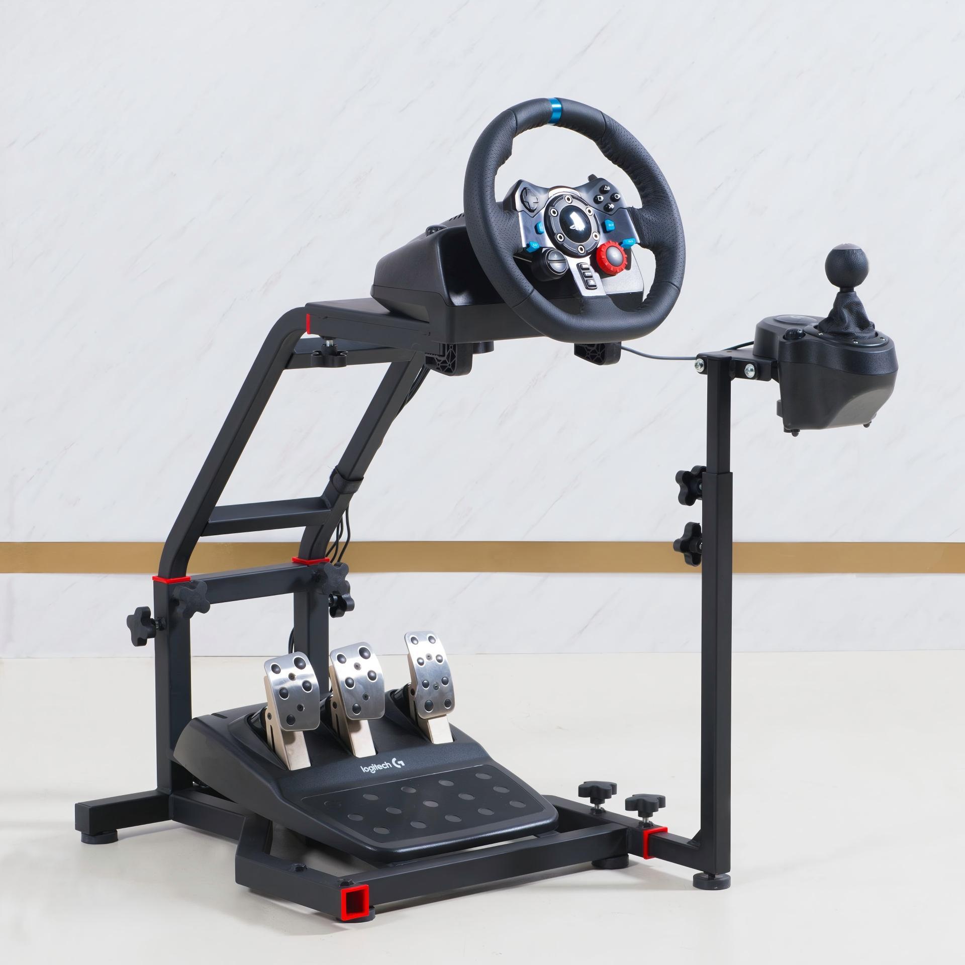 Heavy Duty Racing Wheel Stand For Logitech G25/G27/G29/G920 - Adjustable Gaming Cockpit With Lifetime Warranty