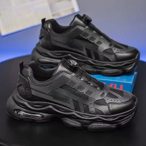 Chaussures de course en mesh imprimé, à lacets, bout rond, respirantes, semelle extérieure en caoutchouc, style toutes saisons - Product Image 1