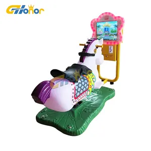 Macchine da gioco a gettoni della macchina del gioco di corse di cavalli a gettoni della macchina di giro del bambino di divertimento a dondolo per i bambini