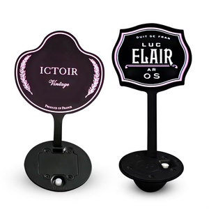 Etiqueta Luminosa LED EL de Diseño Personalizado para Botellas de Vino, Materiales PET + ABS + LED, para Hogar, Restaurante, Bar, Hotel, Boda - Product Image 3