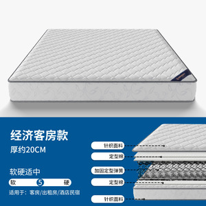 Latex Spring Mattress Firm Coconut Fiber Independent Bonnell Springs Hotel <b>Bed</b> Bedroom Use Durable Separable Design - Product Image 4